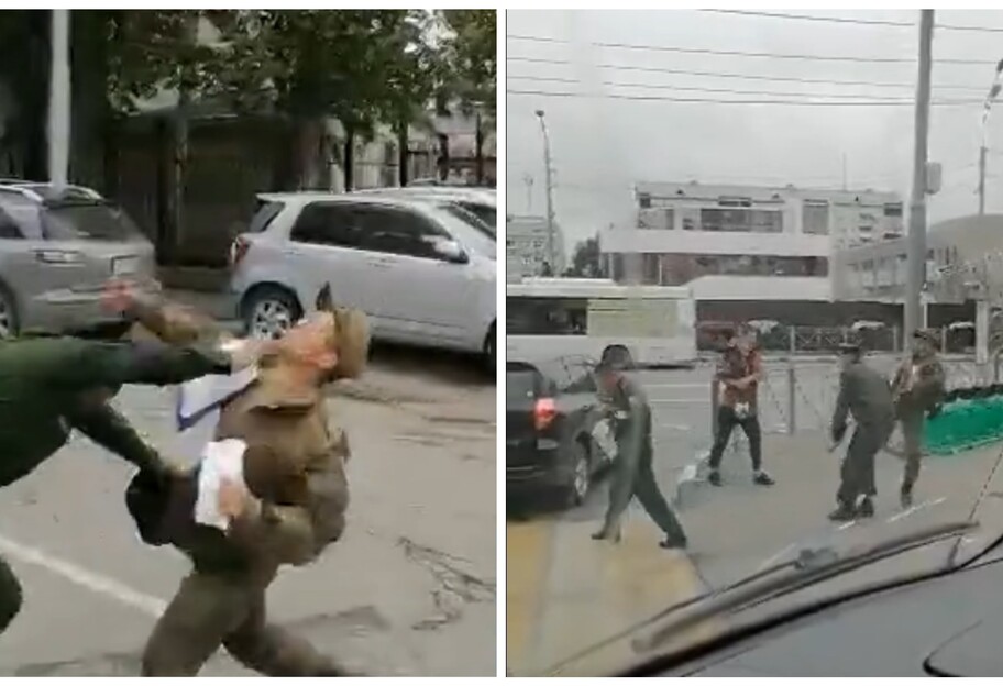 В Южно-Сахалинске солдат избил военных из комендатуры - видео  - фото 1