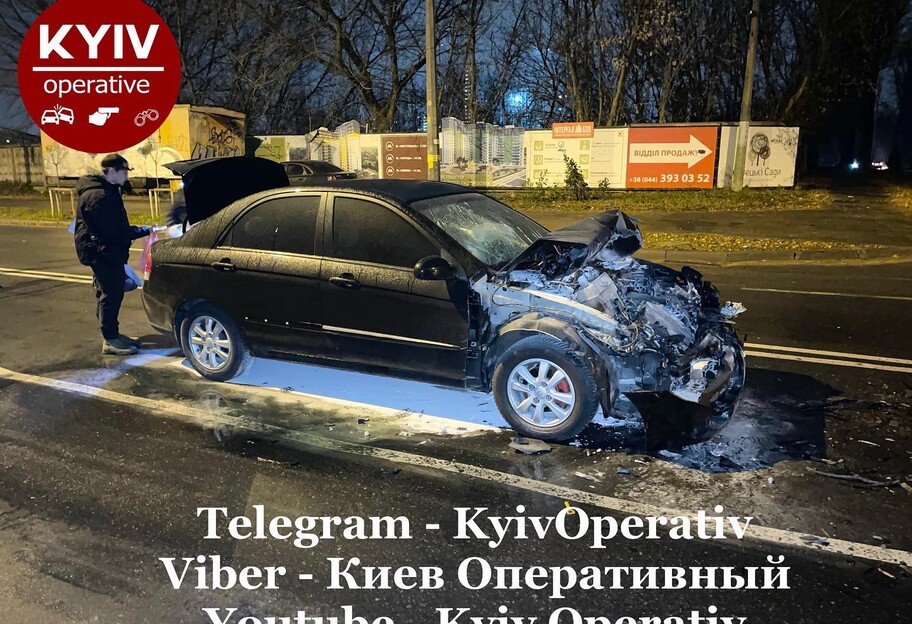ДТП в Киеве – пьяный водитель KIA врезался в Iveco и представился полицейским – фото - фото 1