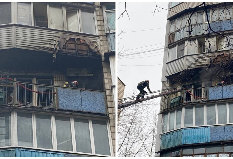 В Киеве на Ушинского в результате пожара погиб мужчина - видео - фото 1