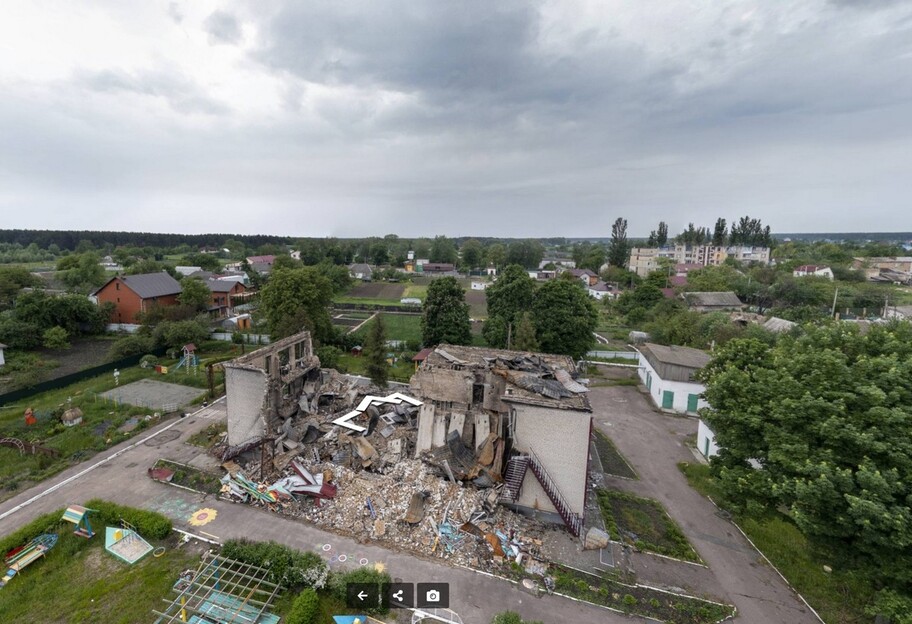 Преступления России в Киевской области - панорама с разрушенных городов появилась в сети, фото - фото 1
